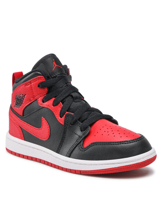 Nike Обувки за баскетбол Nike Jordan 1 Mid (Ps) 640734 074 Червен
