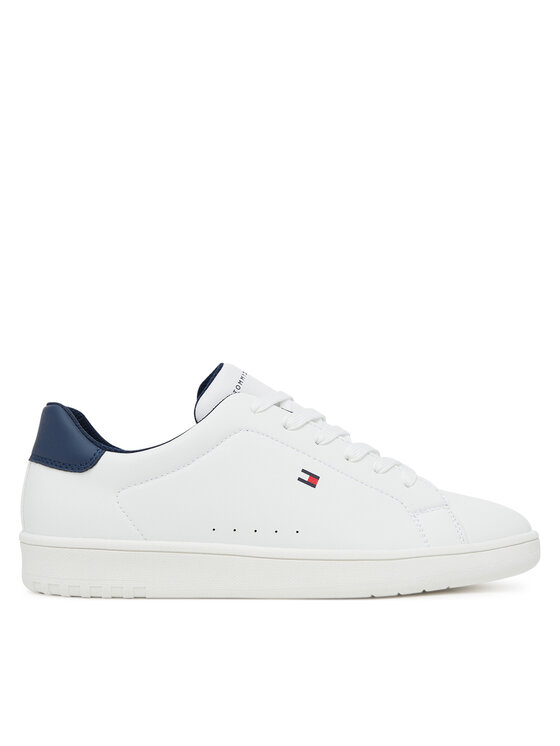 Tommy Hilfiger Sneakersy Tommy Hilfiger Low Cut Lace-Up T3X9-34073-1355X D Biela