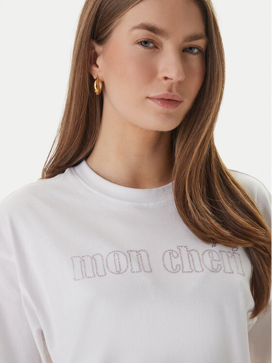 ONLY ONLY Camiseta Rhine 15368901 Blanco Boxy Fit