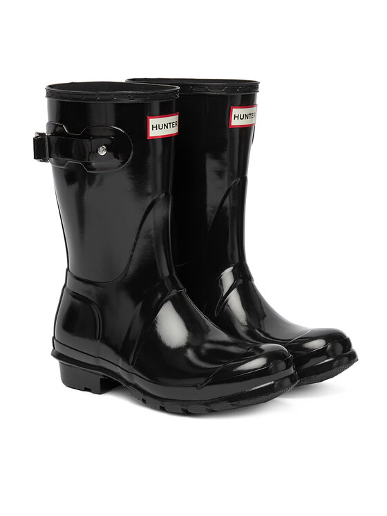 Hunter Гумові чоботи Hunter Original Gloss Short WFS1000RGL Чорний