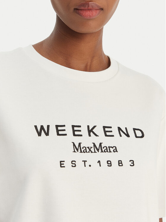 Weekend Max Mara Weekend Max Mara Camiseta Sabato 2615941112 Blanco Regular Fit