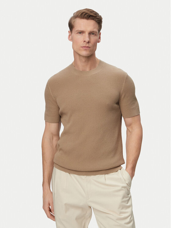 JOOP! Jeans JOOP! Jeans Футболка Sandero 30101597 Світло-бежевий Regular Fit
