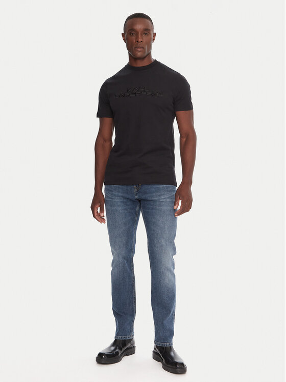KARL LAGERFELD KARL LAGERFELD Camiseta 755037 554227 Negro Regular Fit