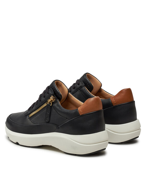 Clarks Снікерcи Clarks Tivoli Zip 26176648 Чорний