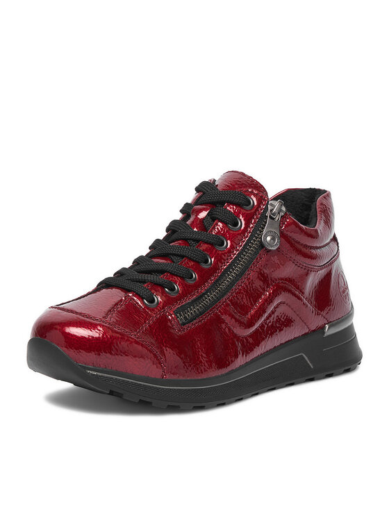 Rieker Sneakersy Rieker CEO-N1400-33 Czerwony ciemny