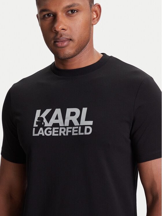 KARL LAGERFELD KARL LAGERFELD Majica 755087 553235 Črna Regular Fit