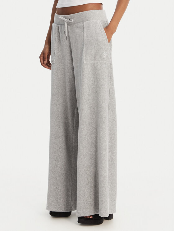 Juicy Couture Juicy Couture Sportinės kelnės Yuka JCBBJ225803 Pilka Wide Leg