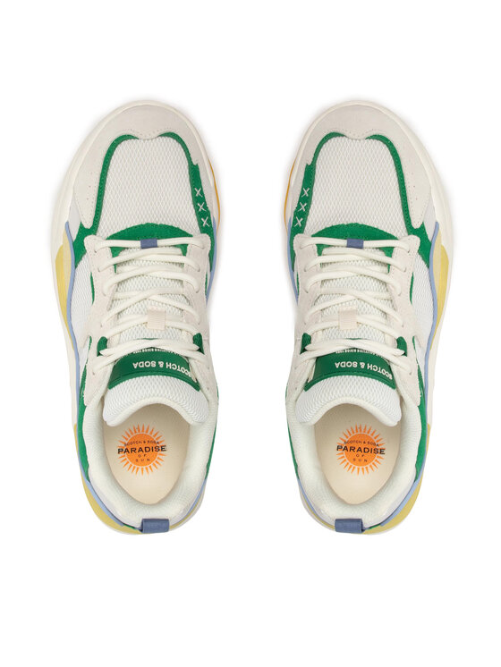 Scotch & Soda CASSIUS - Sneakers basse - army green/multi-coloured/multicolore