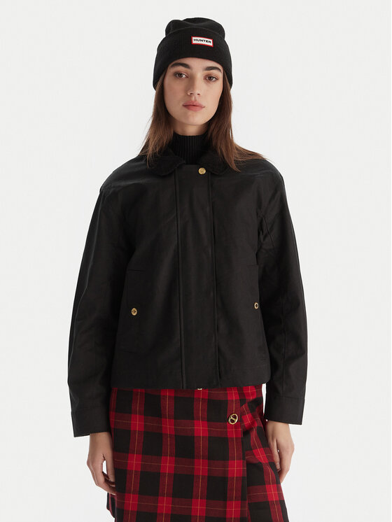 Hunter Hunter Átmeneti kabát Leith HARW0065251 Fekete Oversize