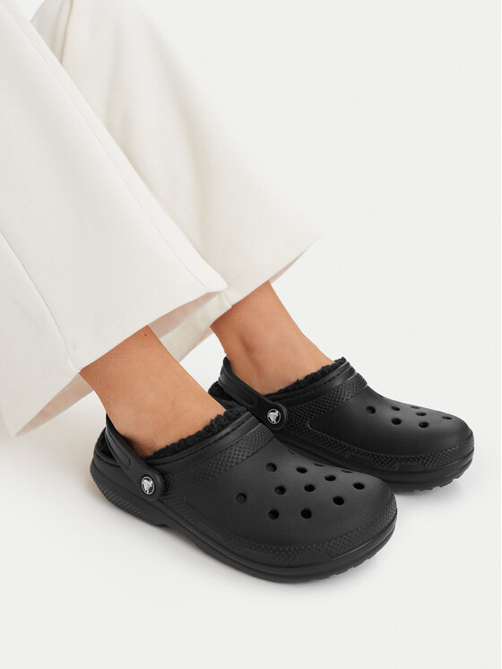 Crocs Šľapky Crocs Classic Lined Clog 203591 Čierna
