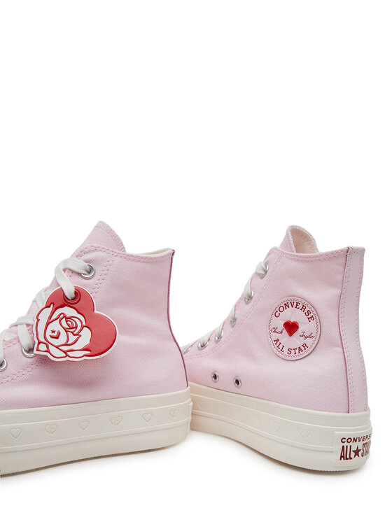 Converse Кеди Converse Chuck Taylor All Star Lift Platform Hearts A13652C Рожевий
