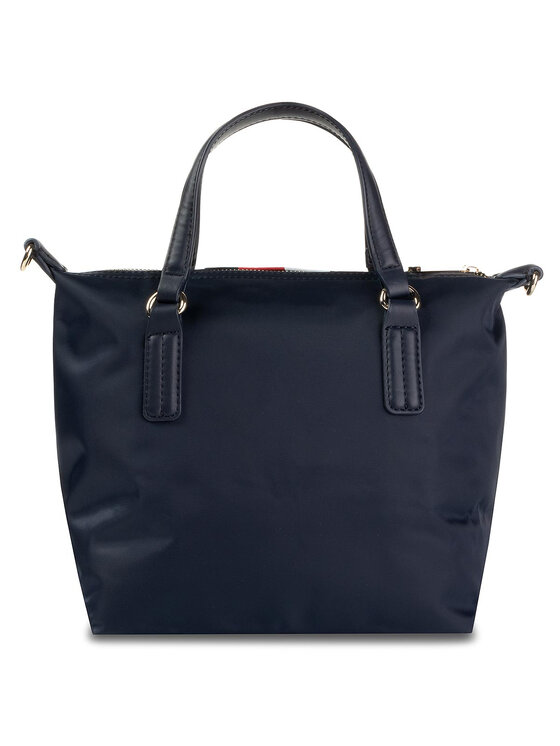 Tommy Hilfiger Ročna torba Tommy Hilfiger Poppy Small Tote AW0AW07289 Mornarsko modra