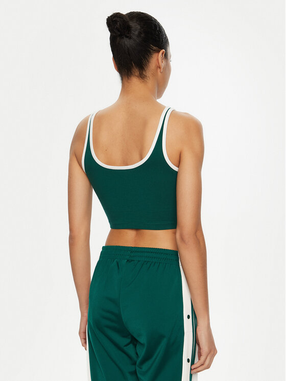 adidas adidas Top adicolor 3-Stripes JD4614 Zelena Slim Fit