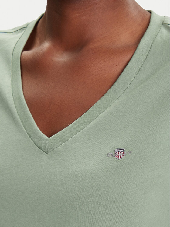 Gant Gant Camiseta Shield 4200750 Verde Regular Fit