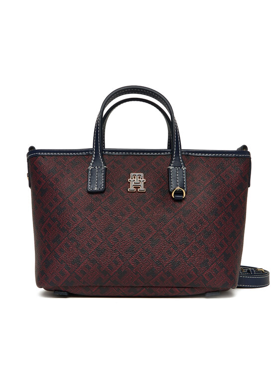 Tommy Hilfiger Kabelka Tommy Hilfiger Th Monoplay Le Nano Tote AW0AW17717 Tmavomodrá