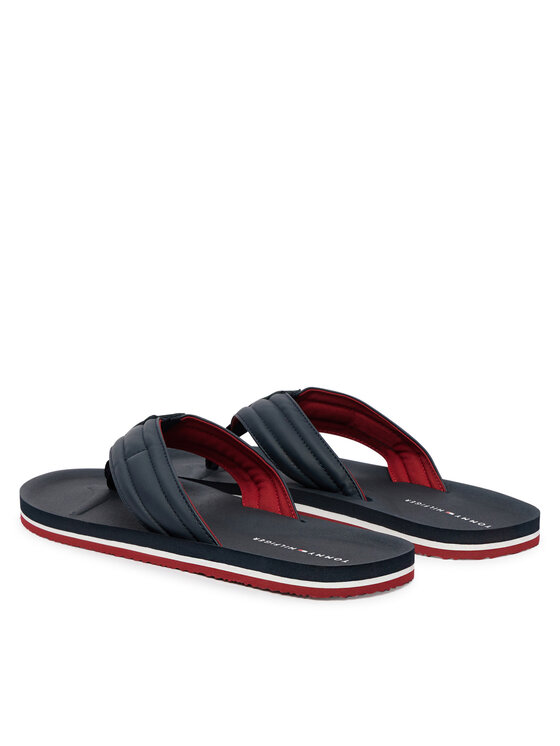 Tommy Hilfiger Japanke Tommy Hilfiger Hilfiger Padded Beach Sandal FM0FM05801 Tamnoplava
