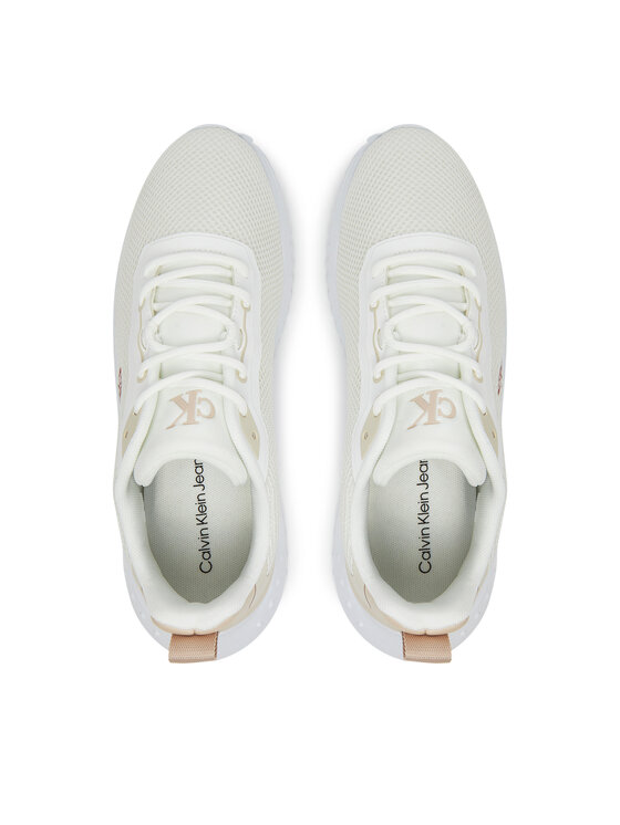 Calvin Klein Jeans Sneakers Calvin Klein Jeans Eva Runner L-Up Mix Mesh Logo Ck YW0YW01851 Bianco