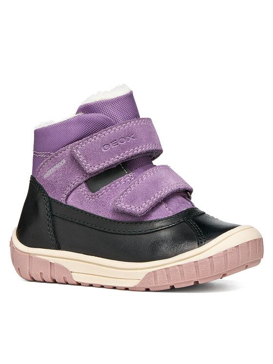 Geox Čižmy Geox B Omar Girl Wpf B462LC 04322 C9B8J S Čierna