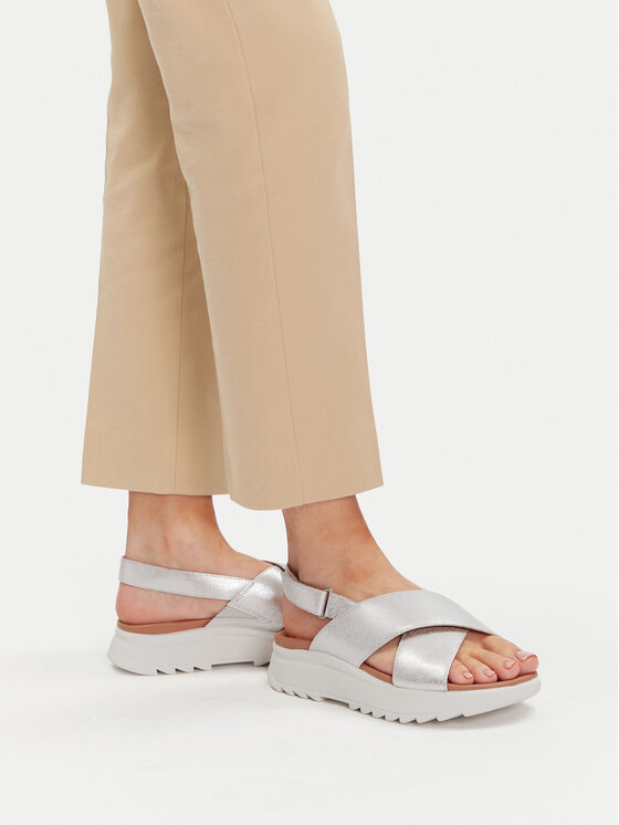 Clarks Босоніжки Clarks DashLite Wish 26171951 Срібний