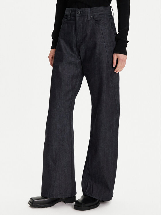G-STAR G-Star Raw Farmer Contor 3D D27690-D315 Sötétkék Wide Leg