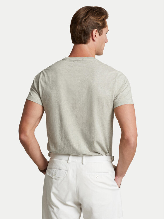 Polo Ralph Lauren Polo Ralph Lauren Футболка Bsr 710680785 Сірий Custom Slim Fit