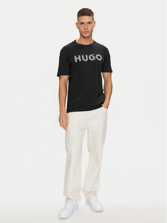 HUGO Hugo T-shirt Dulivio_U243 50519724 Crna Regular Fit