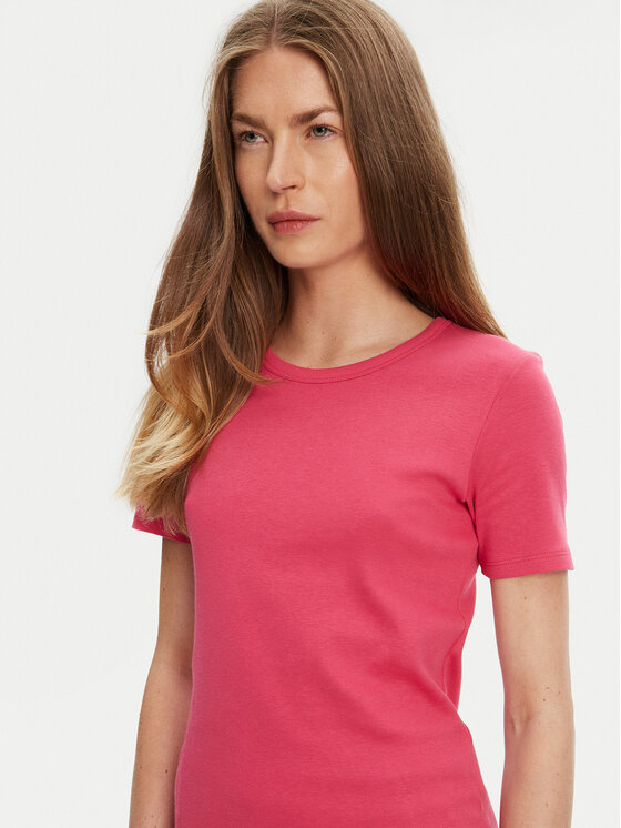 United Colors Of Benetton United Colors Of Benetton Majica 3GA2E16A0 Roza Regular Fit