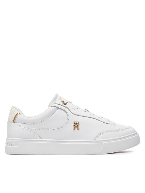 Tommy Hilfiger Sneakersy Tommy Hilfiger Essential Chic Court Sneaker FW0FW08322 Biały