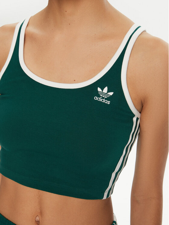 adidas adidas Top adicolor 3-Stripes JD4614 Verde Slim Fit
