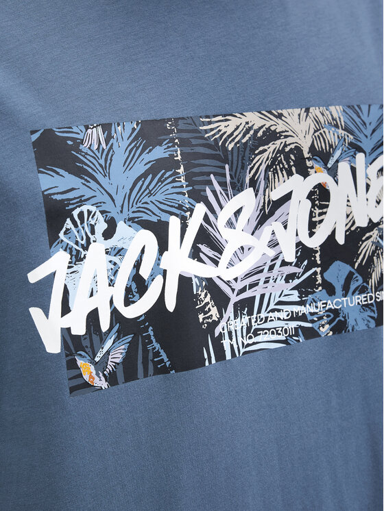 Jack & Jones Jack & Jones Футболка Hawaii 12269324 Голубий Standard Fit