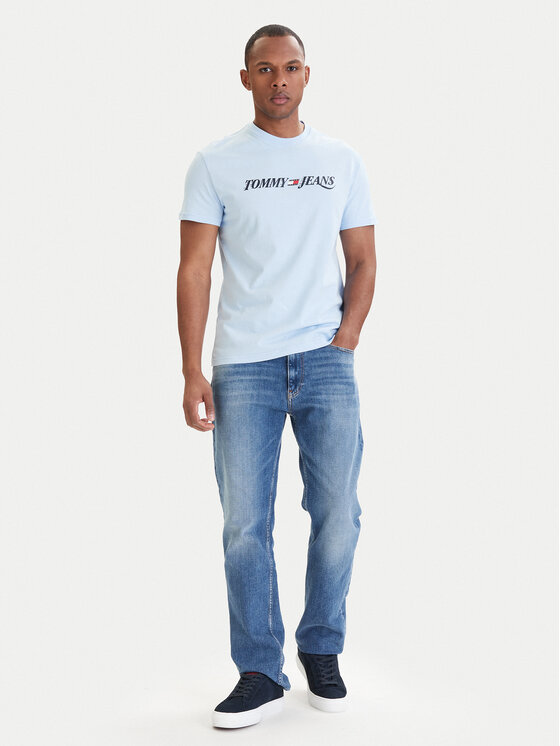 Tommy Jeans Tommy Jeans Camiseta DM0DM22548 Celeste Regular Fit