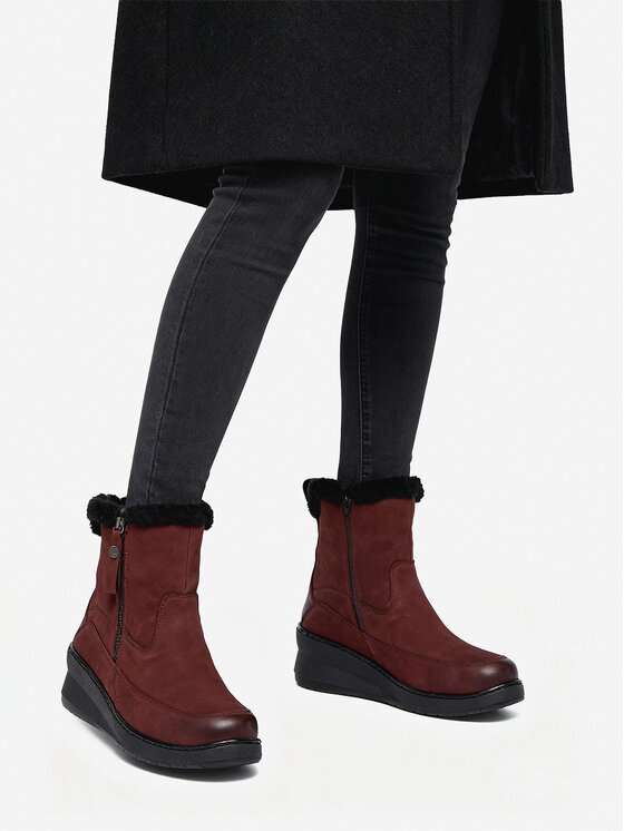 Go Soft Členková obuv Go Soft CEO-WI23-NUREN-01 Bordová