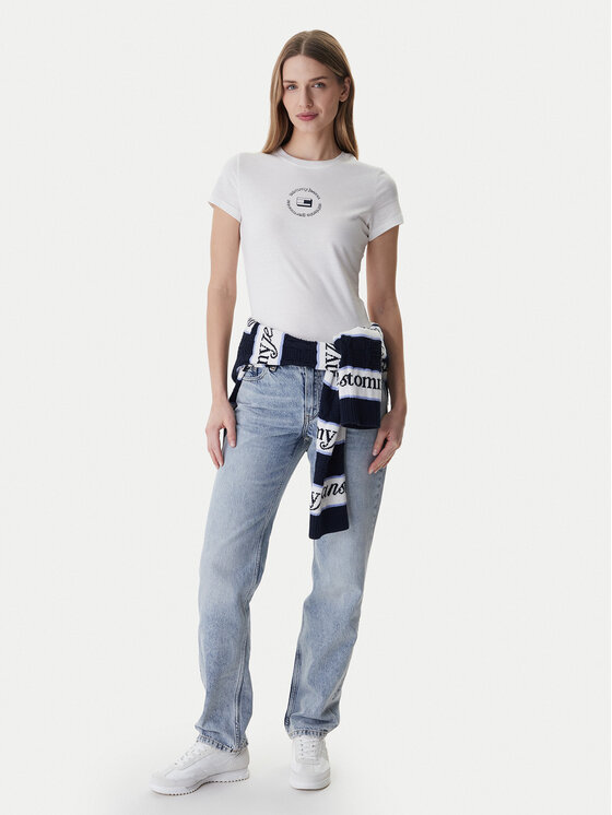 Tommy Jeans Tommy Jeans Camiseta DW0DW22273 Blanco Slim Fit