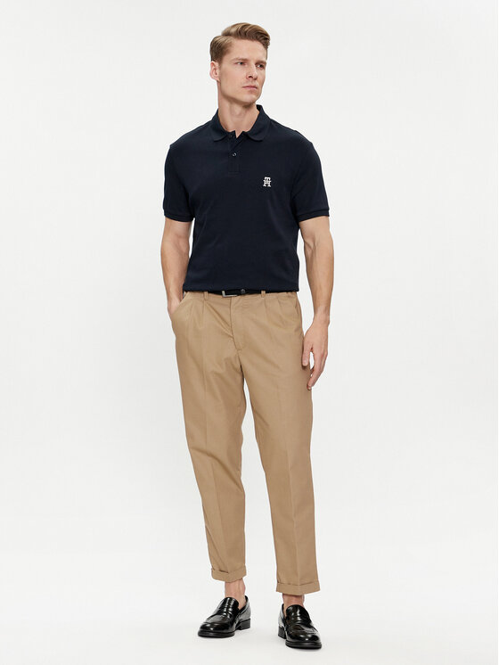 Tommy Hilfiger Tommy Hilfiger Polo marškinėliai Interlock MW0MW34783 Tamsiai mėlyna Regular Fit