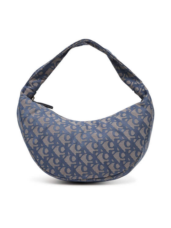 Calvin Klein Torebka Calvin Klein Ckj Monogram Pinched Medium Shou LV04F3206G Niebieski