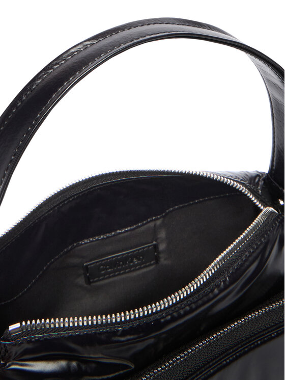 Calvin Klein Torebka Calvin Klein Pocket Shiny Nylon Small Bag LV04F3405G Czarny