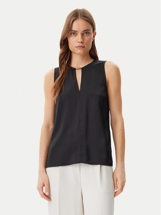 Calvin Klein Calvin Klein Top K20K208190 Črna Regular Fit