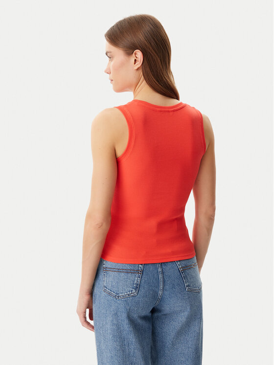 Tommy Jeans Tommy Jeans Top Essential DW0DW20673 Arancione Slim Fit