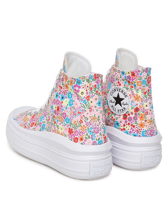 Converse Sneakersy Converse Chuck Taylor All Star Move Platform Mini Flowers A14968C Barevná
