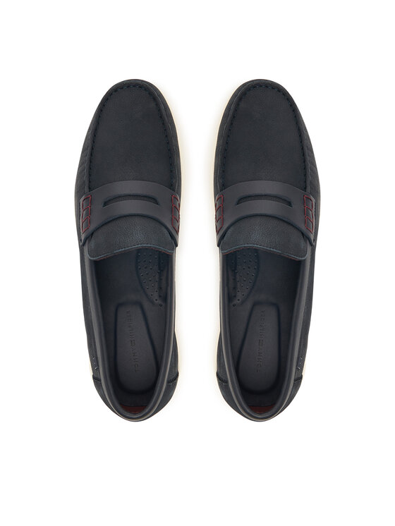 Tommy Hilfiger Mokasyny Tommy Hilfiger Mix FM0FM05785 Granatowy