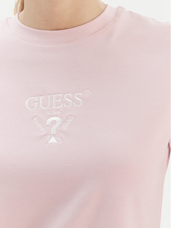 Guess Guess Футболка V4YI21 KCDH1 Рожевий Regular Fit