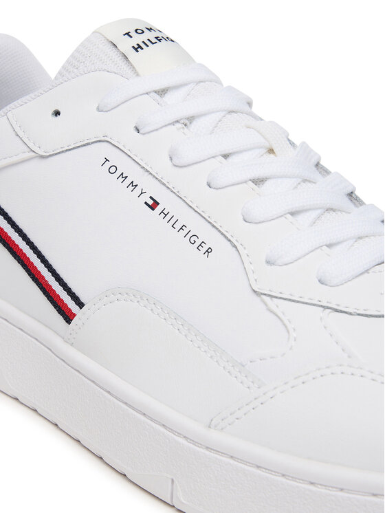 Tommy Hilfiger Tenisice Tommy Hilfiger Th Basket Core Stripes FM0FM05631 Bijela