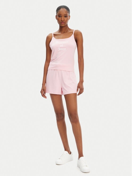Juicy Couture Juicy Couture Felső Dream Of Vest JCLCT125505 Rózsaszín Slim Fit