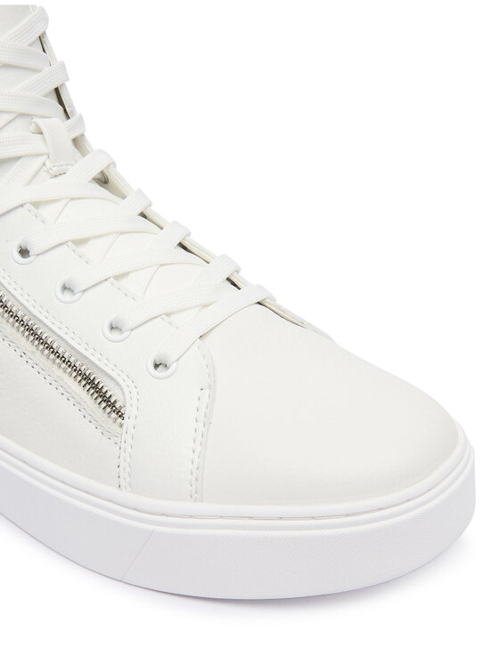 Calvin Klein Sneakers Calvin Klein Classic Cup Mid Laceup Zip Lth YM0YM01428 Bianco