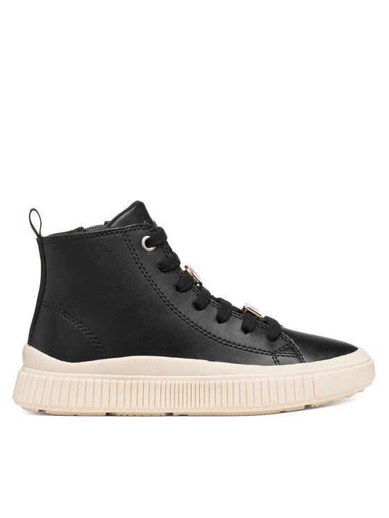 Geox Сникърси Geox J Laquinny Girl J66M3A 000BC C9999 S Черен