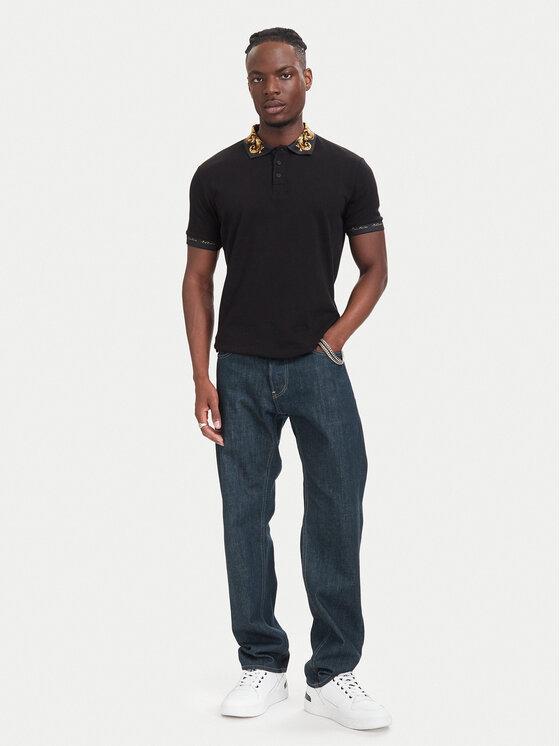 Versace Jeans Couture Versace Jeans Couture Polo 80GAGT12 CJ01T Negro Slim Fit