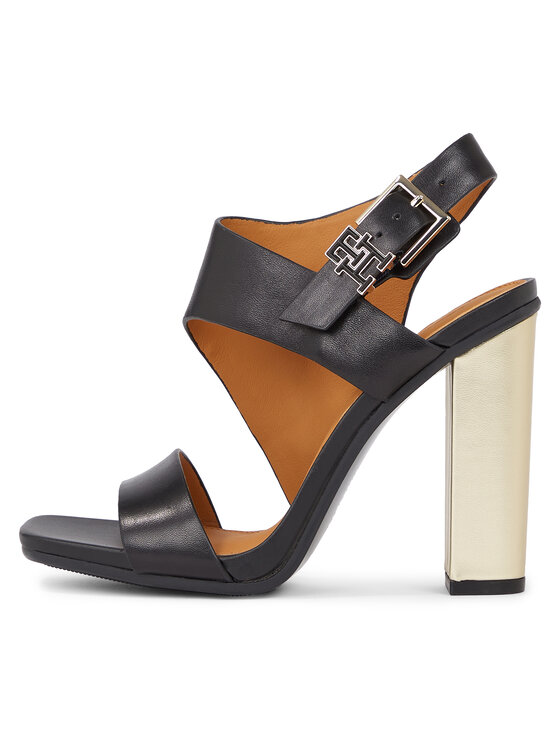 Tommy Hilfiger Sandalias Tommy Hilfiger Th Hardware Block High Heel FW0FW07886 Negro