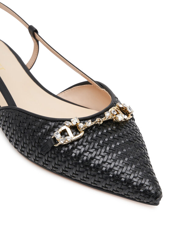 TWINSET Baleríny TWINSET 251TGT052 Čierna