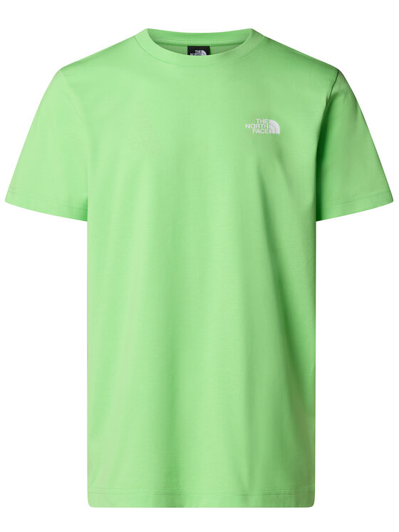 The North Face The North Face Majica SS Simple Dome NF0A87NG Zelena Regular Fit