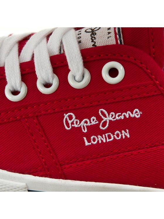 Pepe Jeans Tenisice Pepe Jeans Aberlady Basic 17 PLS30500 Crvena